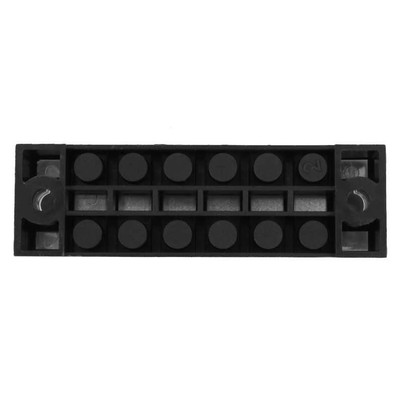 5 Pcs Screw Terminal Block, Double-row, 6 Positions, 600 V, 15 A