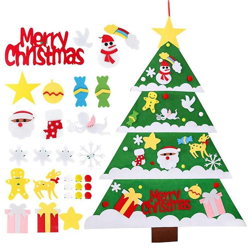 Diy Felt Christmas Tree Decorations for Home Christmas New Year A