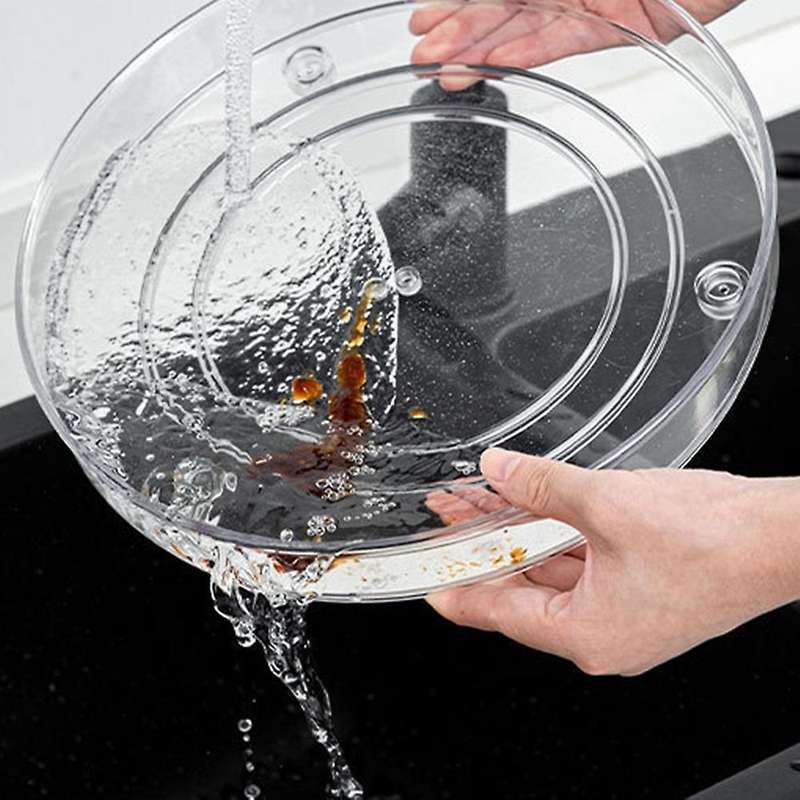 Transparent Multifunctional Rotating Rack Round Plastic Turntable -s