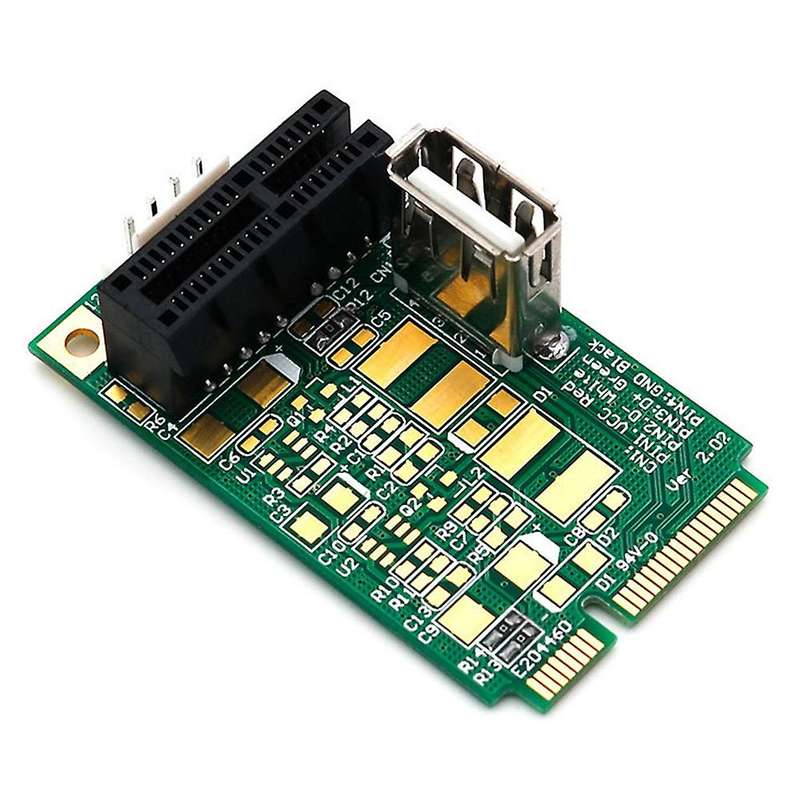 Mini Pcie to Pci Express 1x with Usb Riser Card Adapter