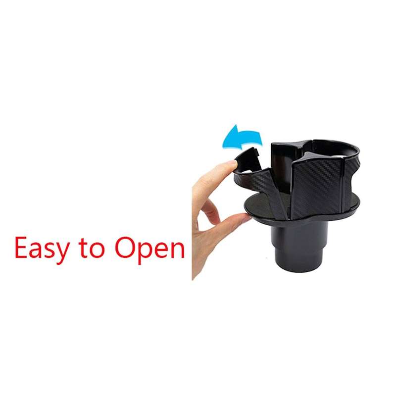 2 In 1 Multifunctional 2 Cup Mount Extender, Carbon Fiber Color