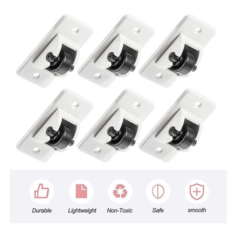 24pieces Self Adhesive Wheels for Box Bottom Storage Rack Diy Toy Car