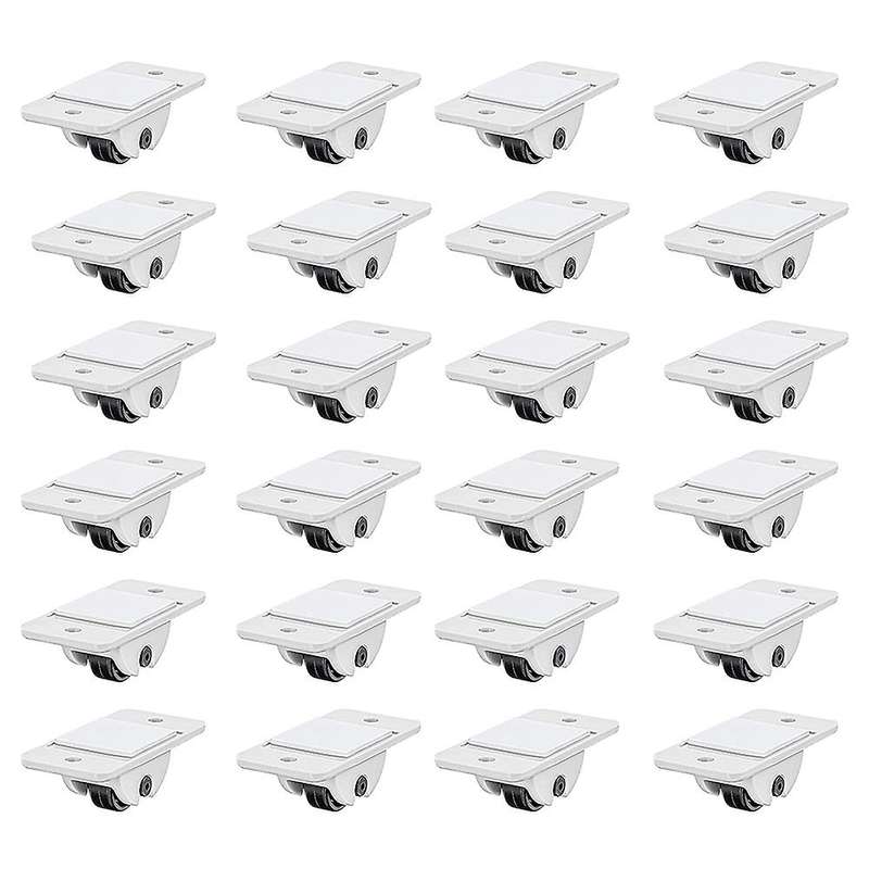 24pieces Self Adhesive Wheels for Box Bottom Storage Rack Diy Toy Car