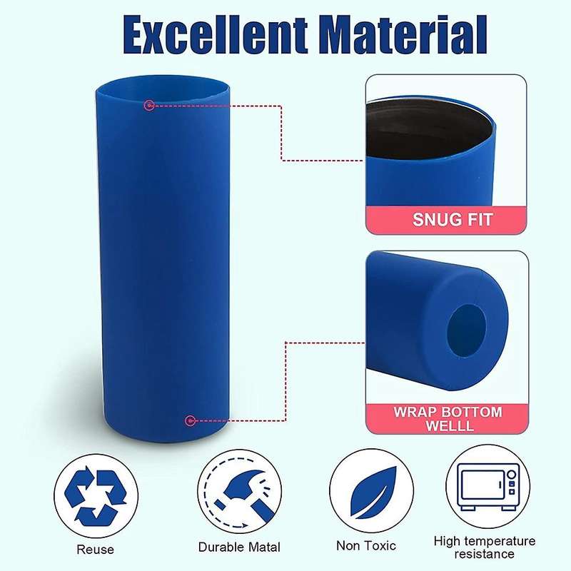 Silicone Bands Sleeve Kit for Sublimation Tumblers 20 Oz Skinny