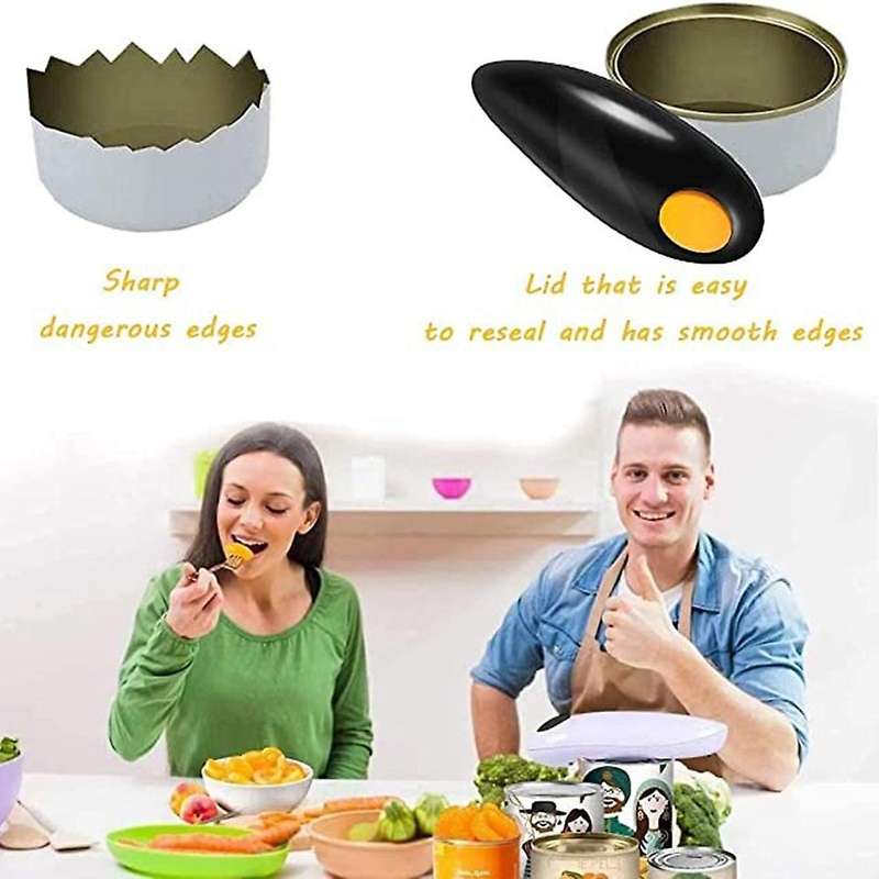 Electric Can Opener, One-press Kitchen Tool for Housewives, Seniors