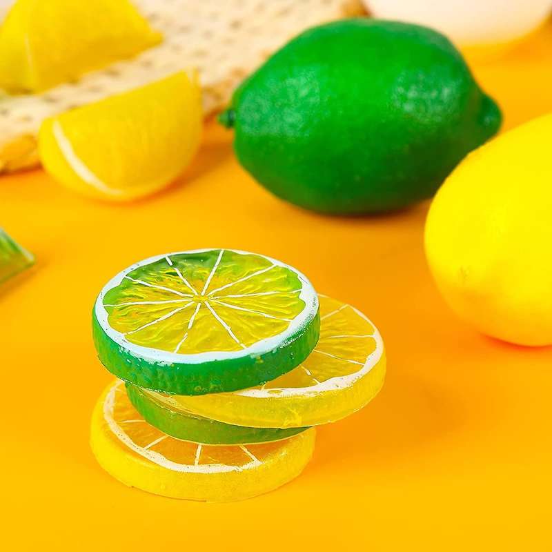 Fake Lemons Limes Set,fake Fruit Lemons Artificial Lemon Slices