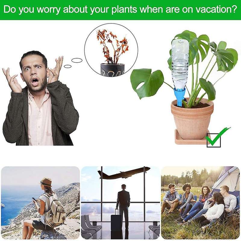 12pcs Self Plant Watering Spikes System with Release Control Valve