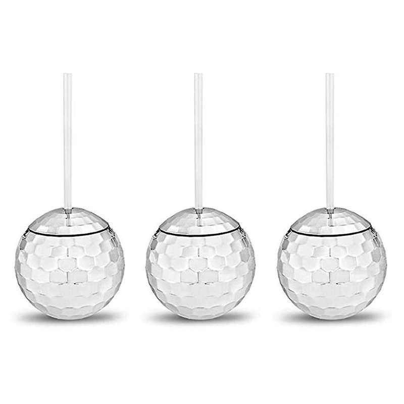 Disco Flash Ball Cocktail Cup with Straw,nightclub Bar Flashlight
