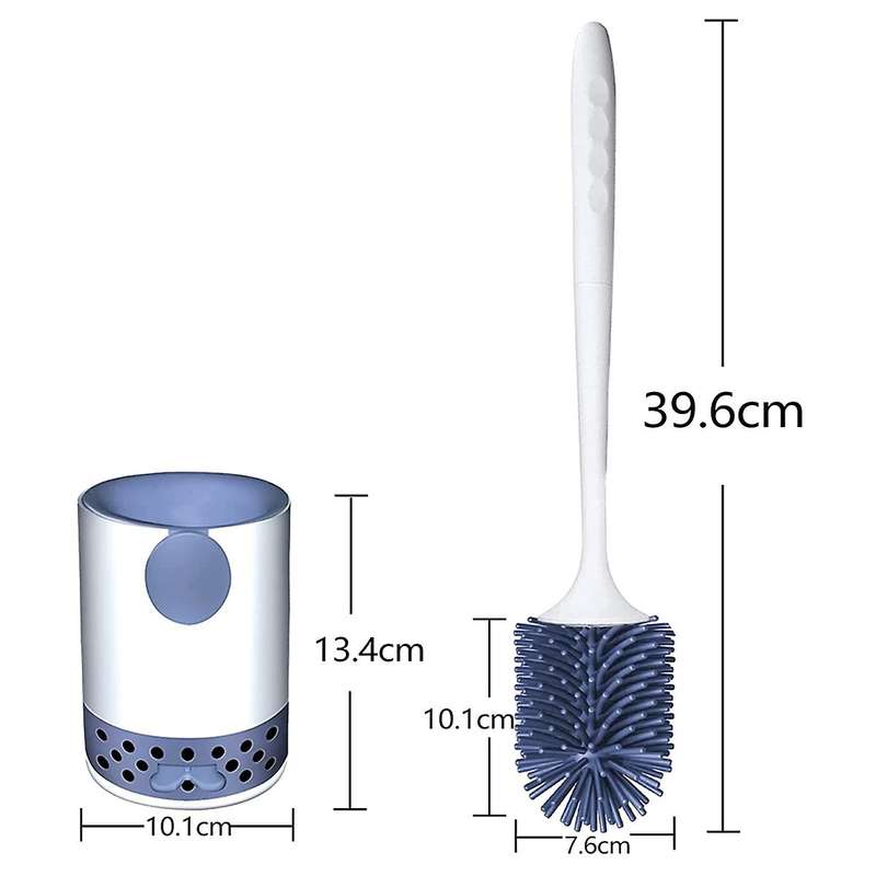 Toilet Brush with Bracket,bathroom Toilet Bowl Cleaning Brush