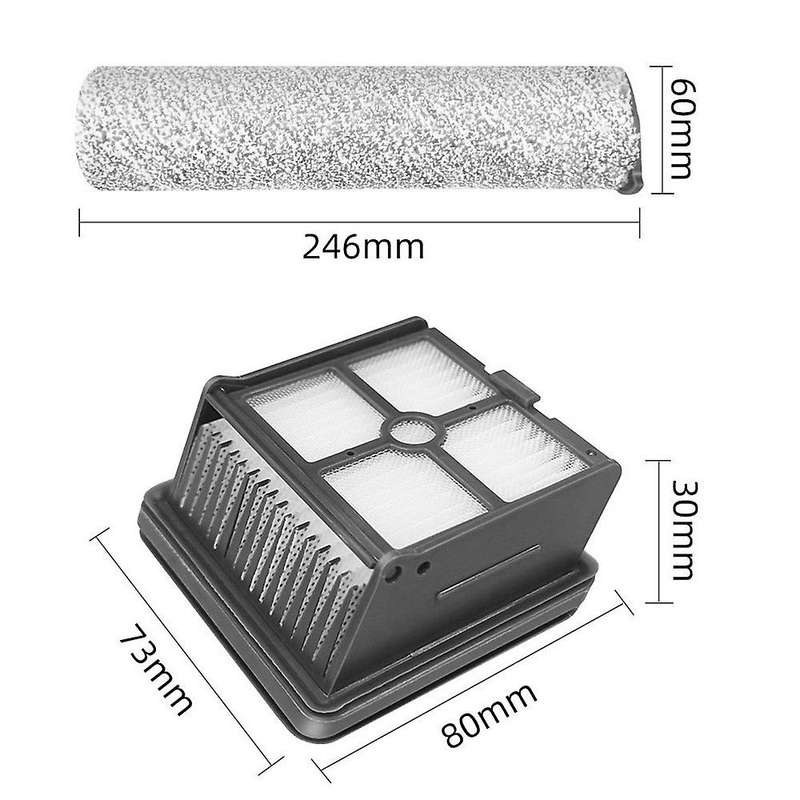 Roller Main Soft Brush Filter for Dreame H11 H11max Vacuum Cleaner