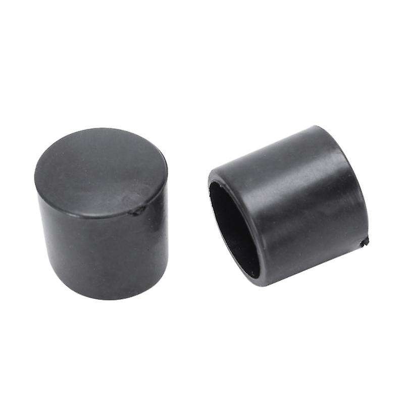 150 Pcs Black Rubber Pvc Flexible Round End Cap Round 12mm Foot Cover