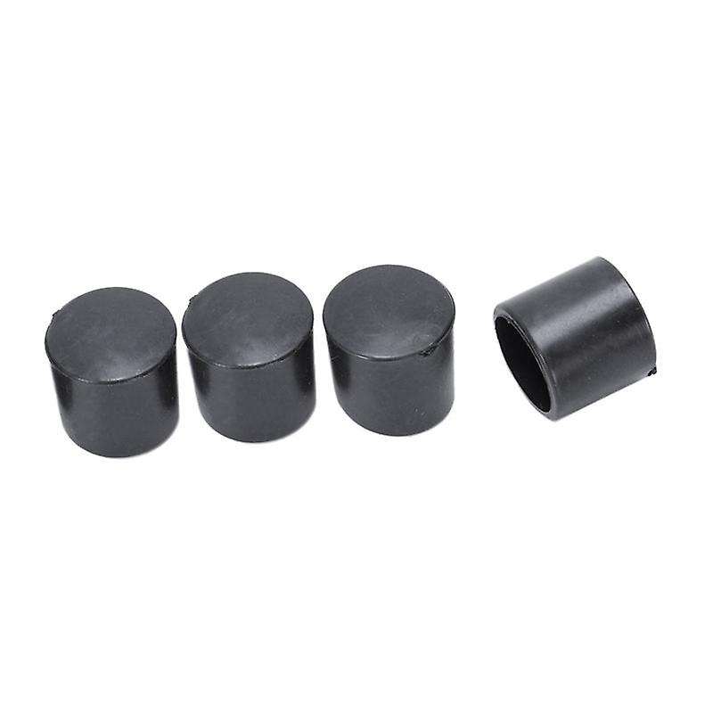 150 Pcs Black Rubber Pvc Flexible Round End Cap Round 12mm Foot Cover
