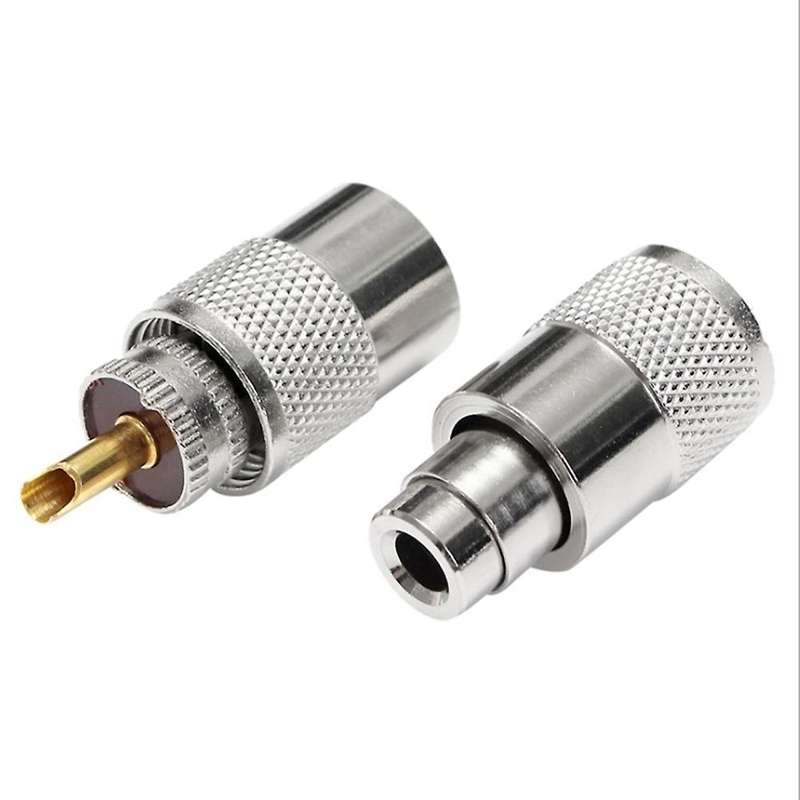 10pcs Screwed Coupling Connector with Reducer for Rg8x Coaxial Cable