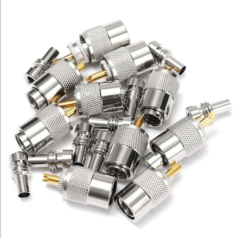 10pcs Screwed Coupling Connector with Reducer for Rg8x Coaxial Cable