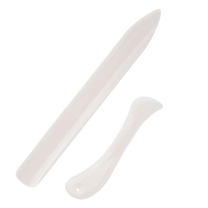 20 Pcs Bone Folder Paper Creaser Tool for Diy Leather Burnishing