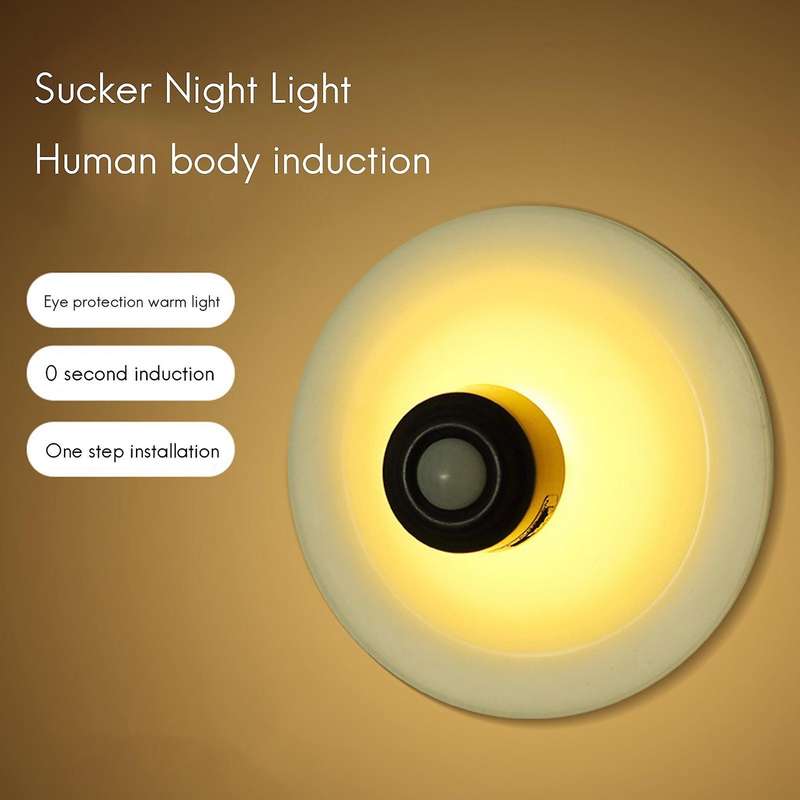 Led Indoor Wall Lamp Motion Sensor Aisle Sconce for Stairs Black