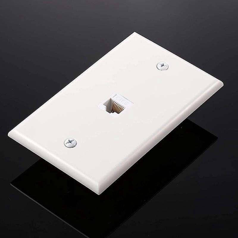 8 Pieces Ethernet Wall Plate, Rj45 Female to Female Inline Coupler