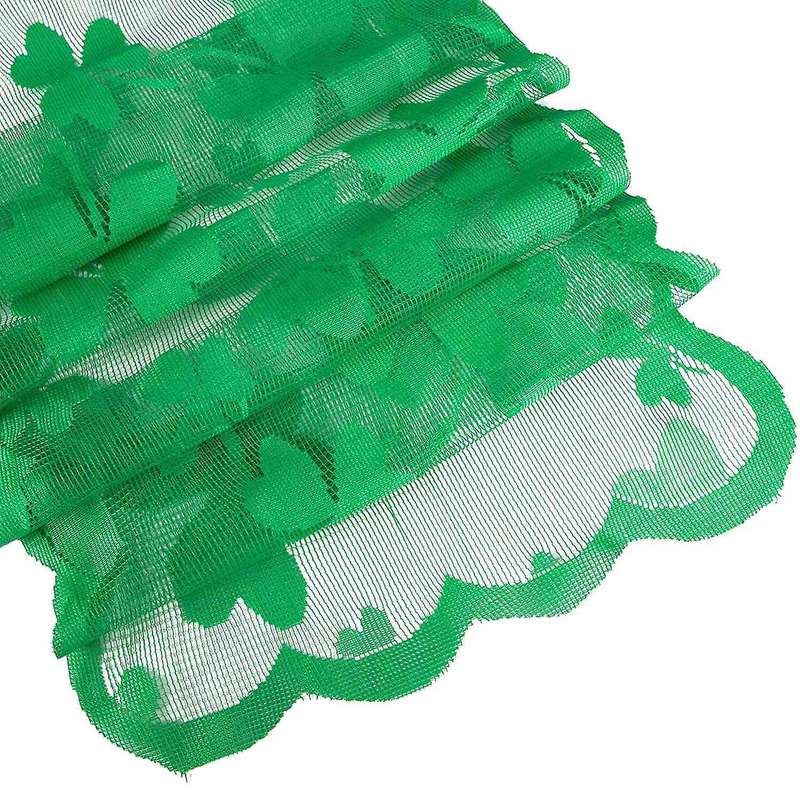 6pcs St Patricks Day Decorations Table Runners Placemats Green Decor