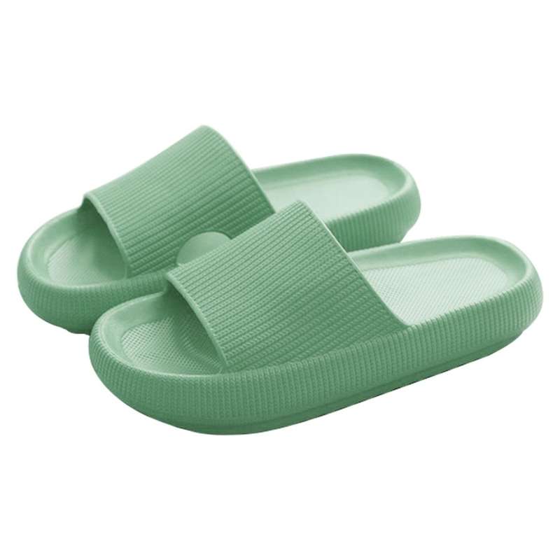 Indoor Thick Bathroom Slippers Non-slip Flip Flops Men Women Shoes A