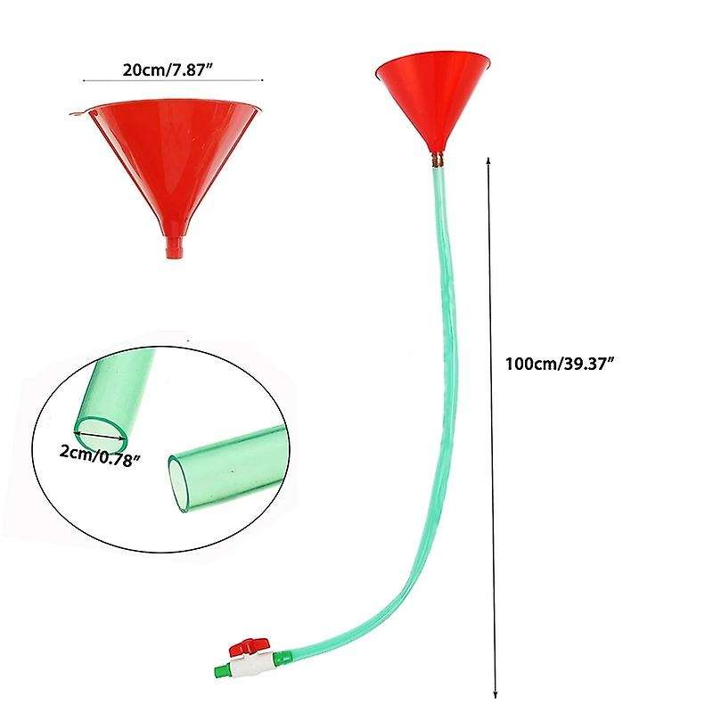 Filling Funnel Beer Wine Liquid Pipe Tube Hose for Drinking Party