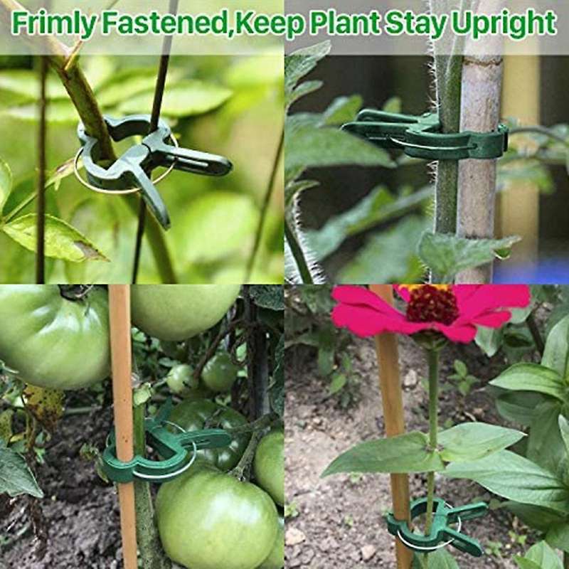 Plant Support Clip Ties Gardening Gentle Plant & Flower Clamps