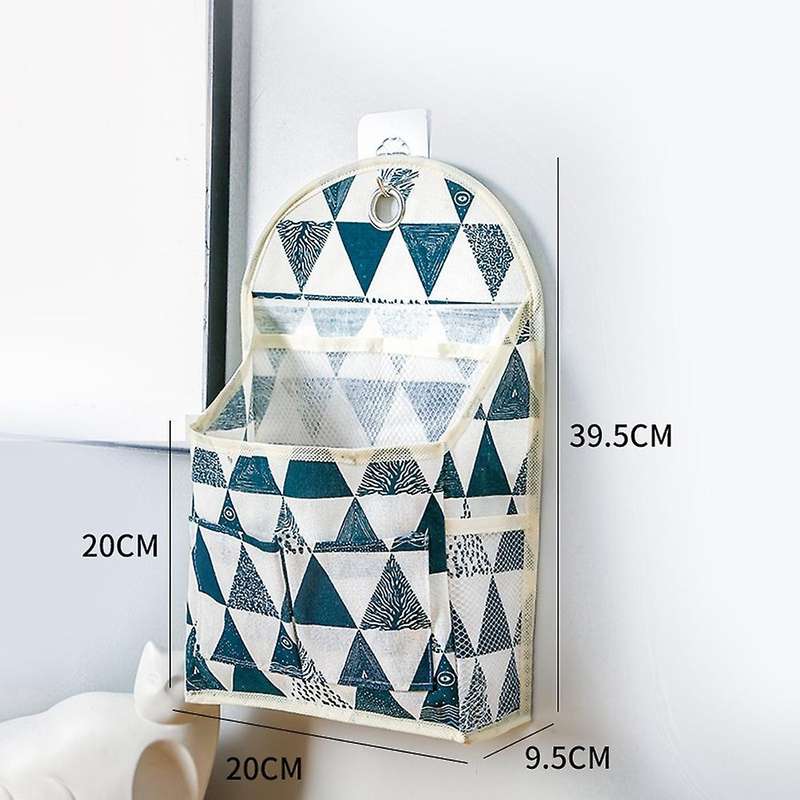 Hanging Storage with Hooks, Waterproof Wall Hanging Bags, Linen