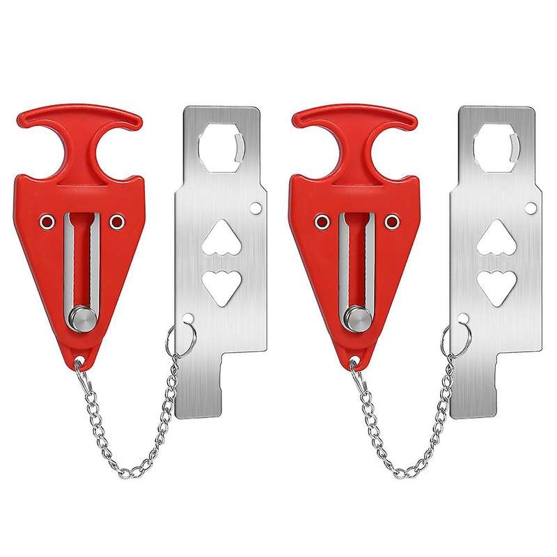 2pcs Portable Door Lock Hotel Home Security Privacy Mini Hardware