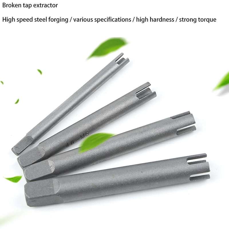 6pcs/set Remove Stripped Damaged Screw Tap Extractor Drill Bits Set