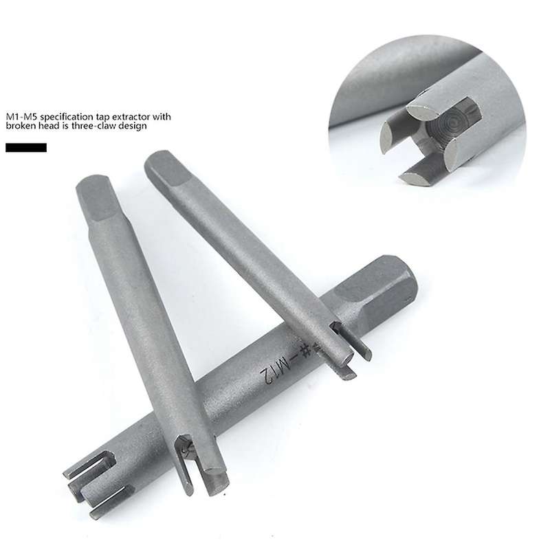 6pcs/set Remove Stripped Damaged Screw Tap Extractor Drill Bits Set
