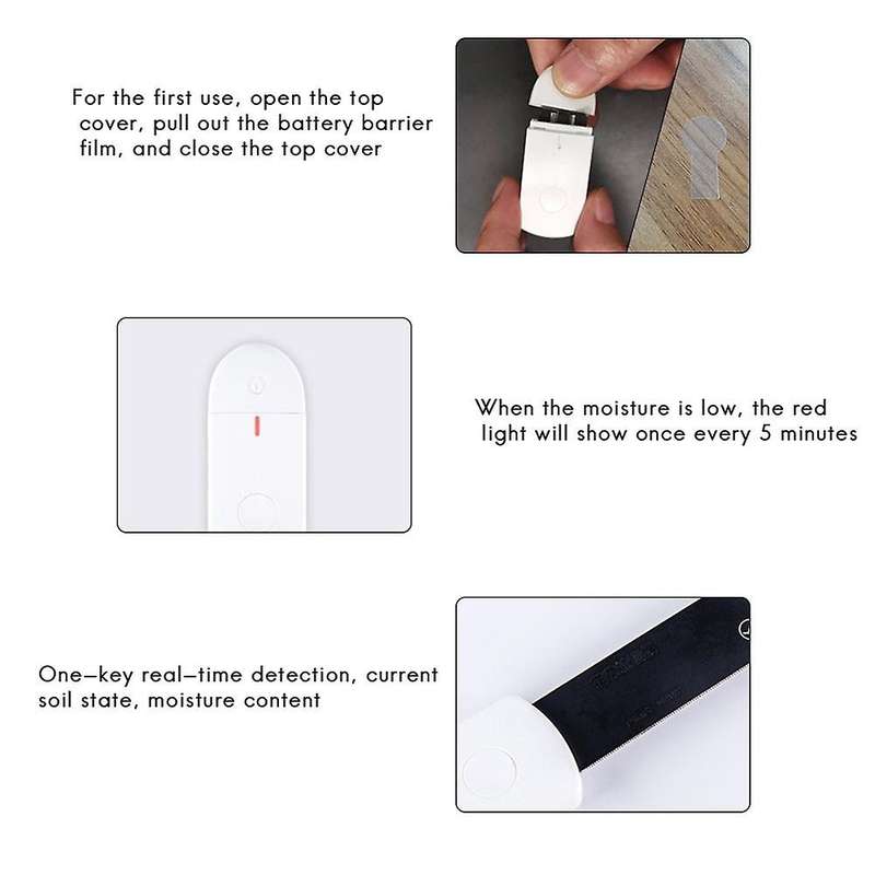 2 Pcs Soil Moisture Sensor Plants Moist Testing Tool