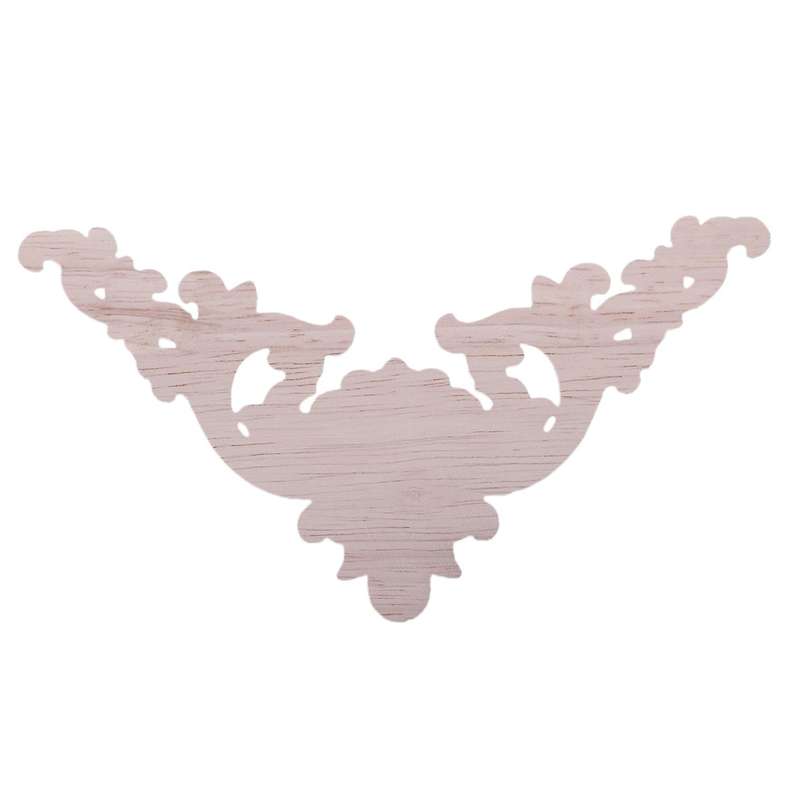 1 X Rubber Wood Oak Carved Corner Onlay Applique Type:5 Size