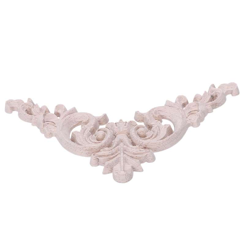 1 X Rubber Wood Oak Carved Corner Onlay Applique Type:5 Size