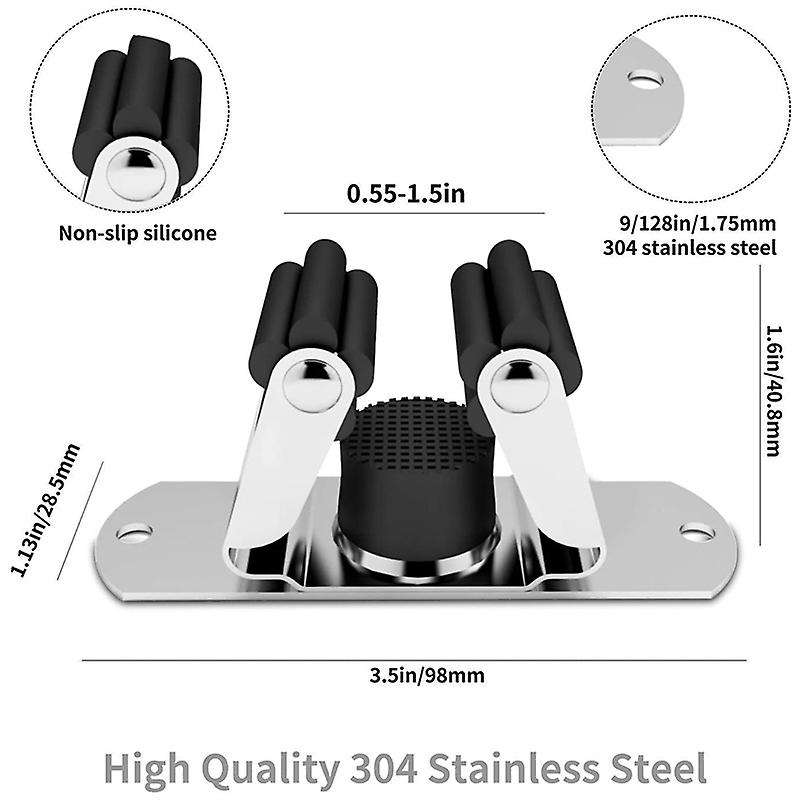 Broom Mop Holder Wall Mounted, 4pcs Broom Holder