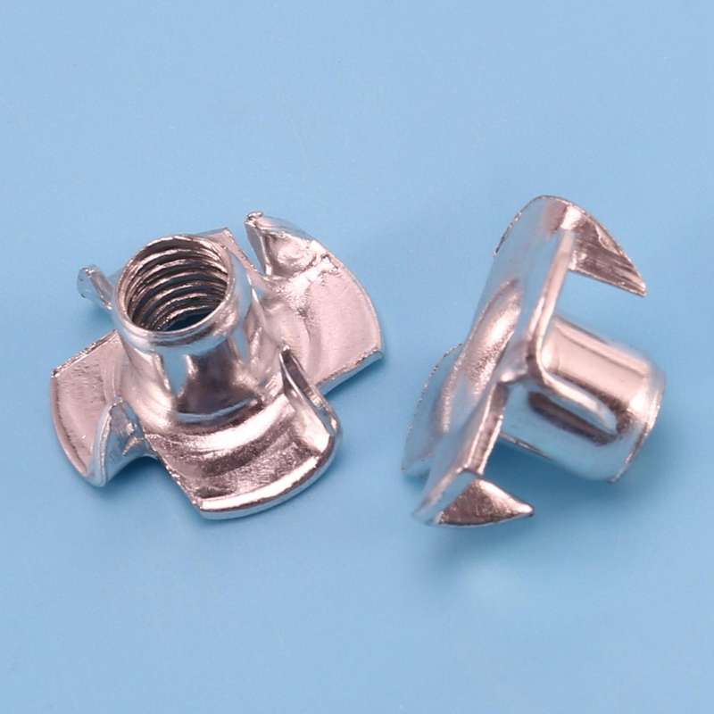 Set Of Assorted Four Prong Nuts Metal Coating (m6 100pcs)