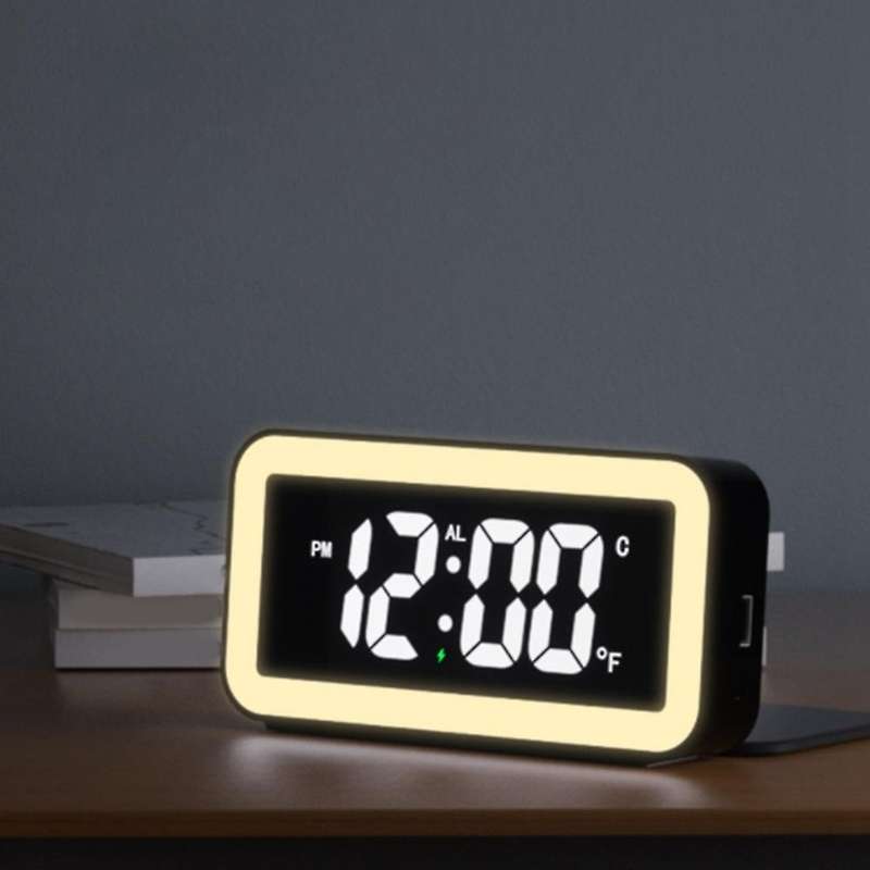Mirror Digital Led Makeup Mirror Alarm Clock Electronic Alarm Clock
