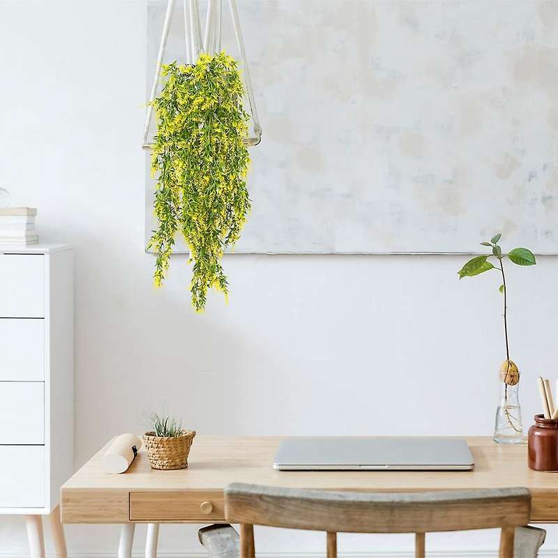 2pcs Artificial Hanging Plants, 32in Fake Hanging Plant B