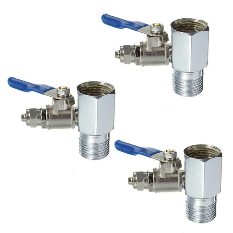 1/2 Inch to 1/4 Inch Ro Feed Water Adapter Ball Valve Faucet Tap