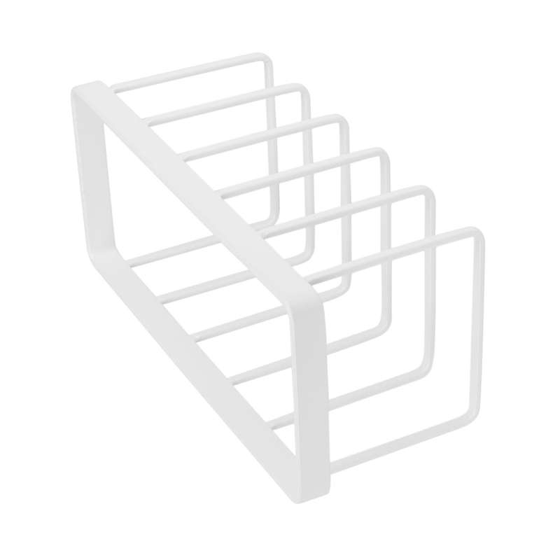 Euro Kitchen Organizer for Plates, Bakeware Reusable Rack White