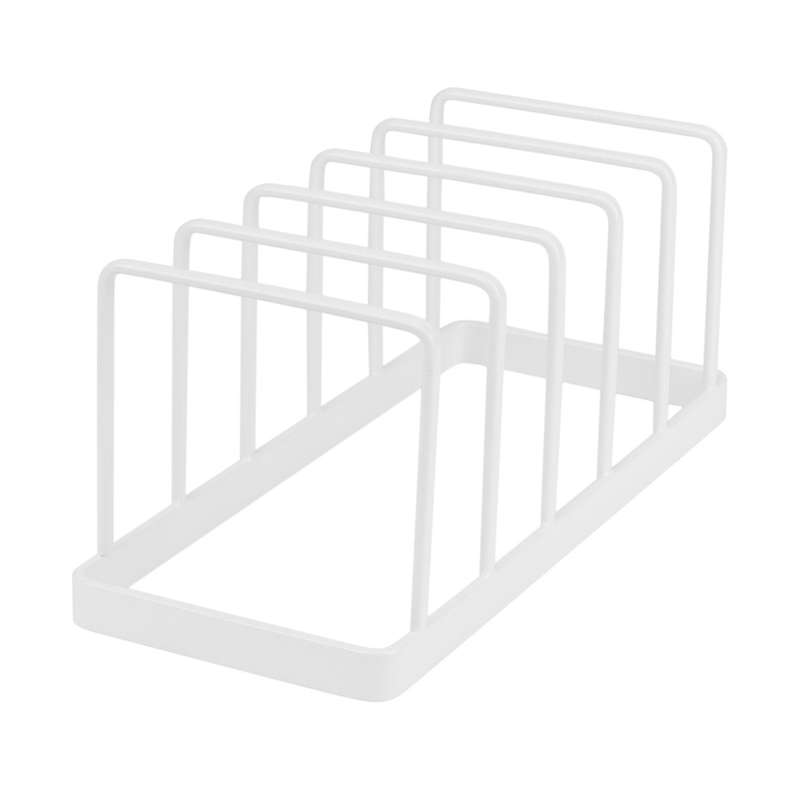 Euro Kitchen Organizer for Plates, Bakeware Reusable Rack White