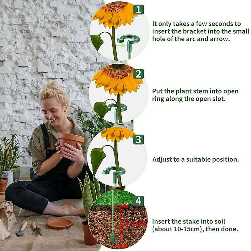 Plant Support Stakes Plant Cage Support Rings Garden Plant Support