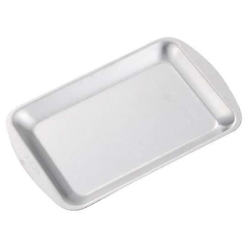Dinner Plate 304 Stainless Steel Rectangular Plate Barbecue Plate, B