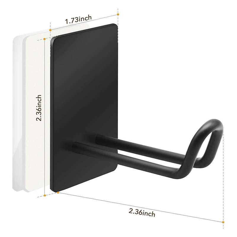 Stainless Steel Hook,for Hanging Towel Robe Coat Key,4 Pack,black