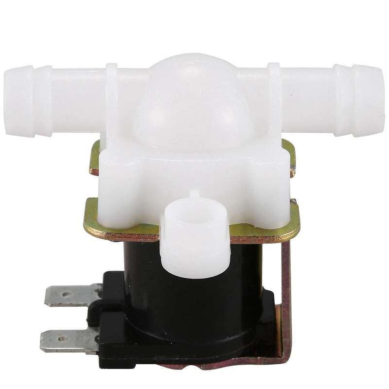 2x 3/8inch 12vdc Hose Barb Solenoid Valve Plastic Body,white & Black