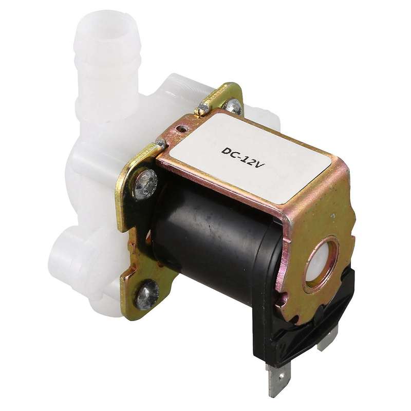 2x 3/8inch 12vdc Hose Barb Solenoid Valve Plastic Body,white & Black