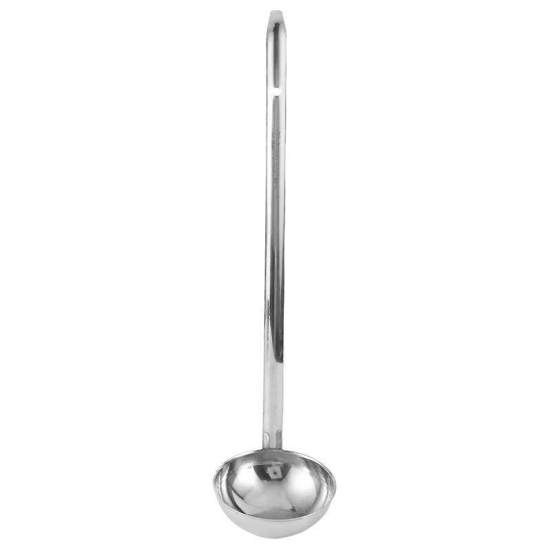 3 Pcs Stainless Steel Ladle Soup Handle Ladle with Pouring Rim (4 Oz)