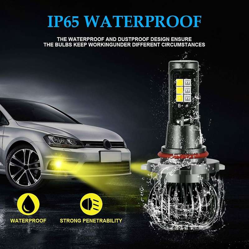 Fog Light Bulb for Cars Lamps Kit Bulbs 9-32v 30w 3000lm,9006 9005