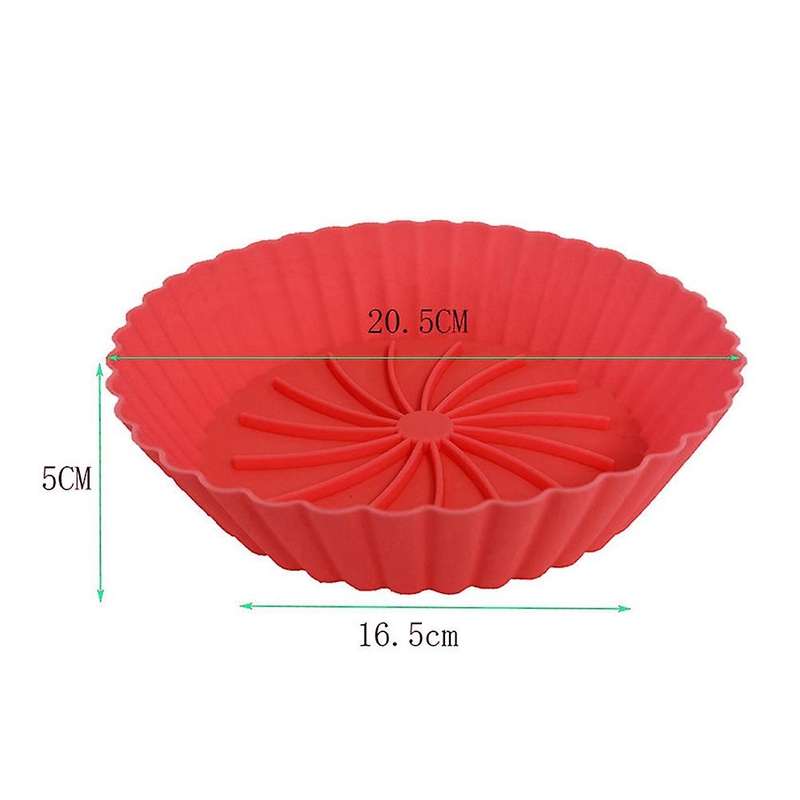 Heat Resistant Baking Basket Tray Air Fryer Silicone Pot