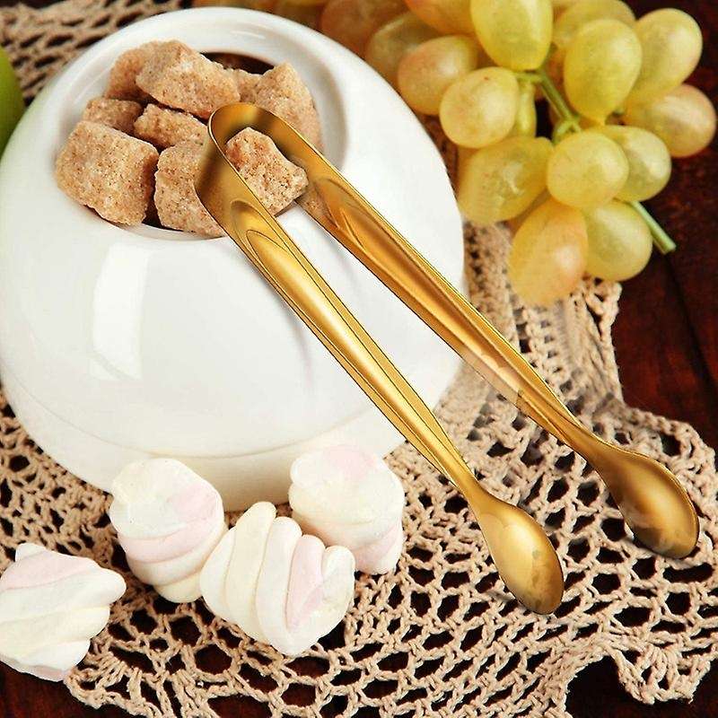 12pcs Sugar Tongs Ice Tongs Stainless Steel Mini Serving Tongs