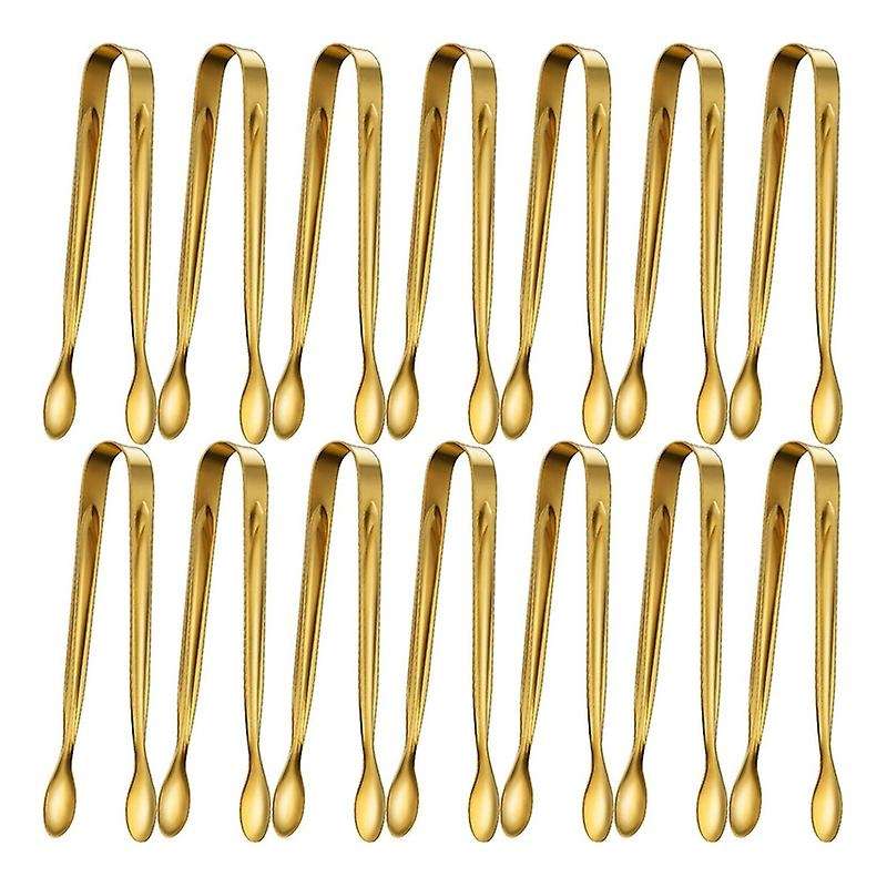 12pcs Sugar Tongs Ice Tongs Stainless Steel Mini Serving Tongs