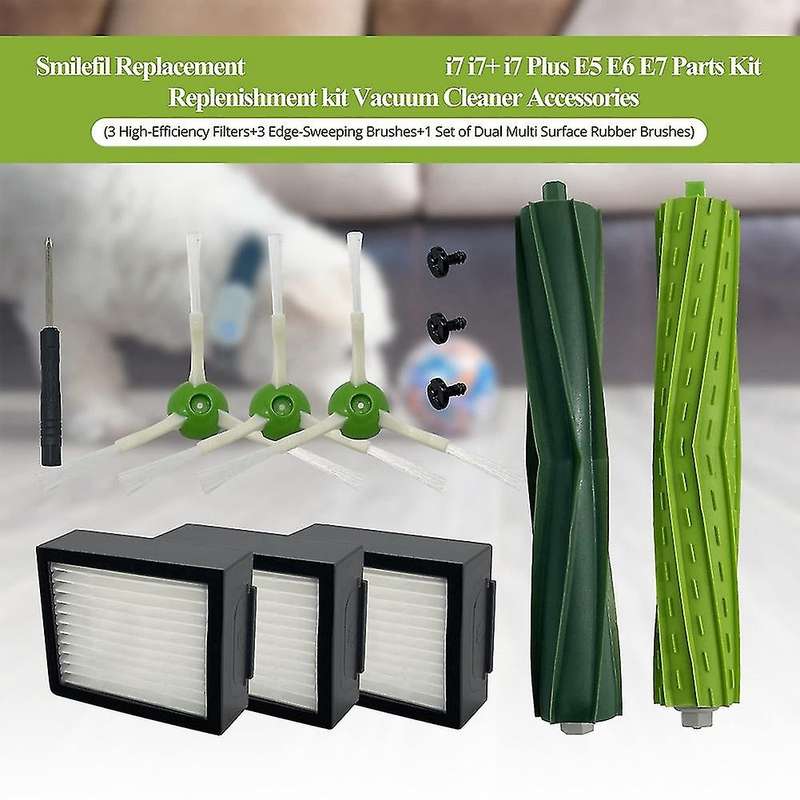 Main Brush Side Brush Filter Parts Kits for I7 I3 I4 I6 I8 E5 E6 E7 I